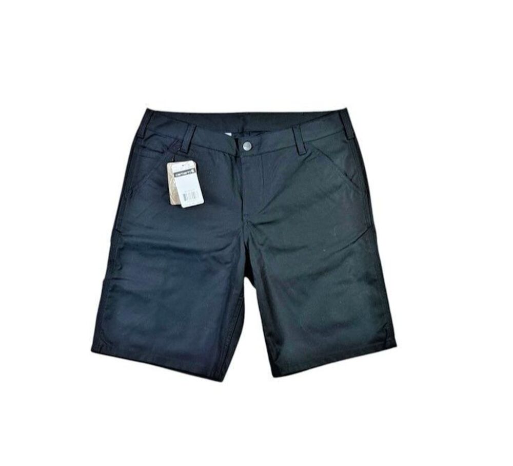 Carhartt Shorts Womens Size 10 Black Canvas Rugged Utility Original Fit NEW